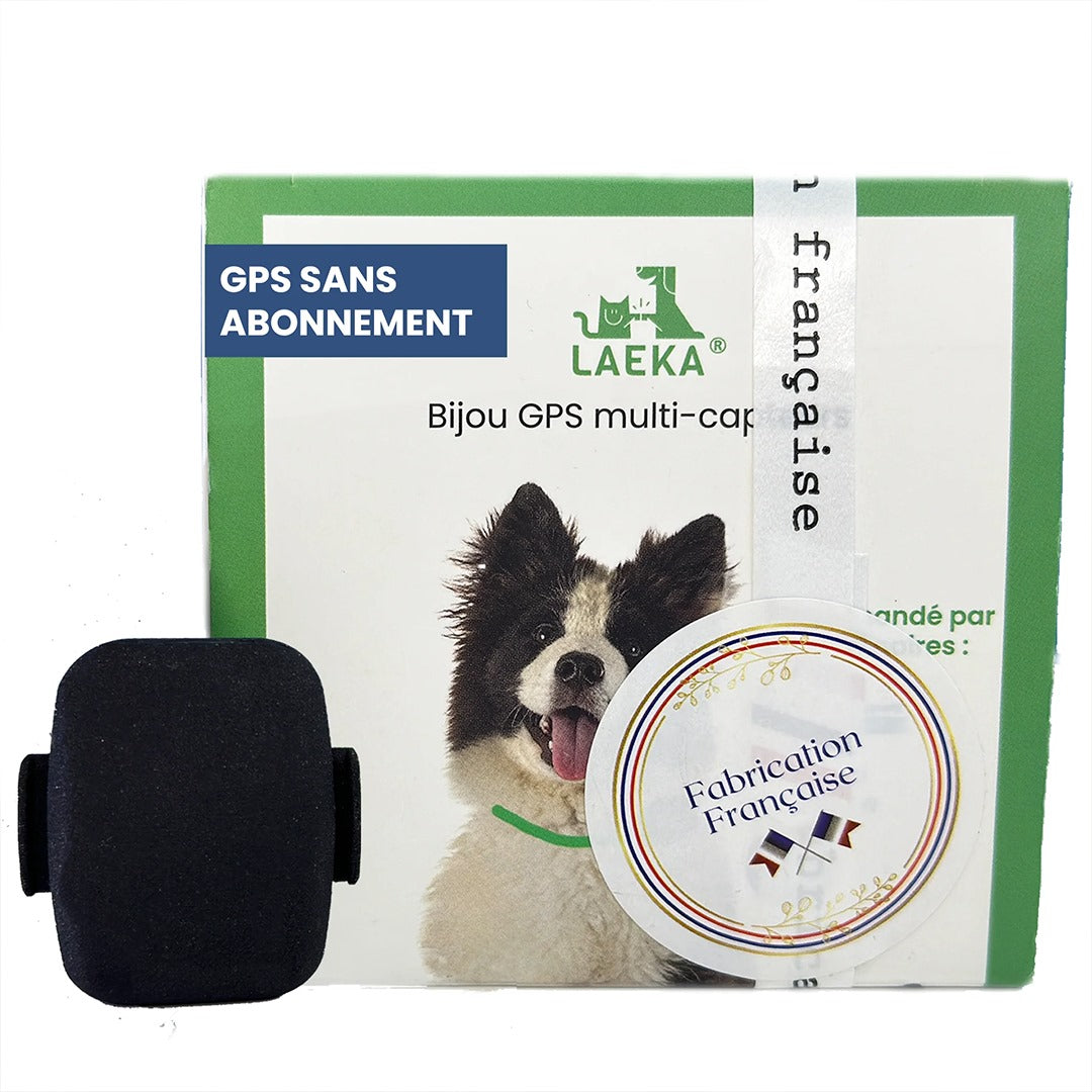Laeka Perle - GPS 4G connecté pour chien & chat | Suivi & Sécurité  | Abonnement 4G inclus a vie